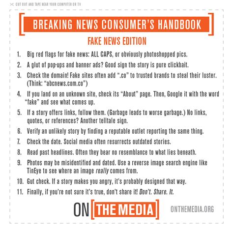 wnyc fake news media watch|BREAKING NEWS CONSUMER HANDBOOK .